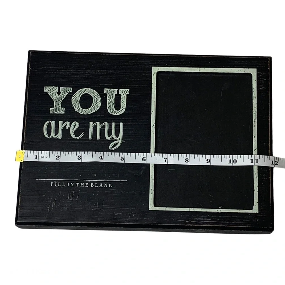 Urban Outfitters Artsy DIY Fill In the Blank Picture Frame Rustic Black White